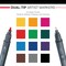 MARK-2401 | 12pc Fineliner and Pointed Round Dual-Tip Artist Markers